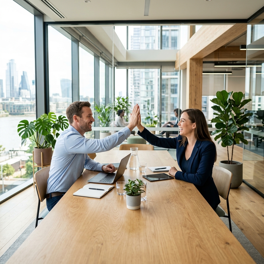 Professional reviewing optimized LinkedIn profile