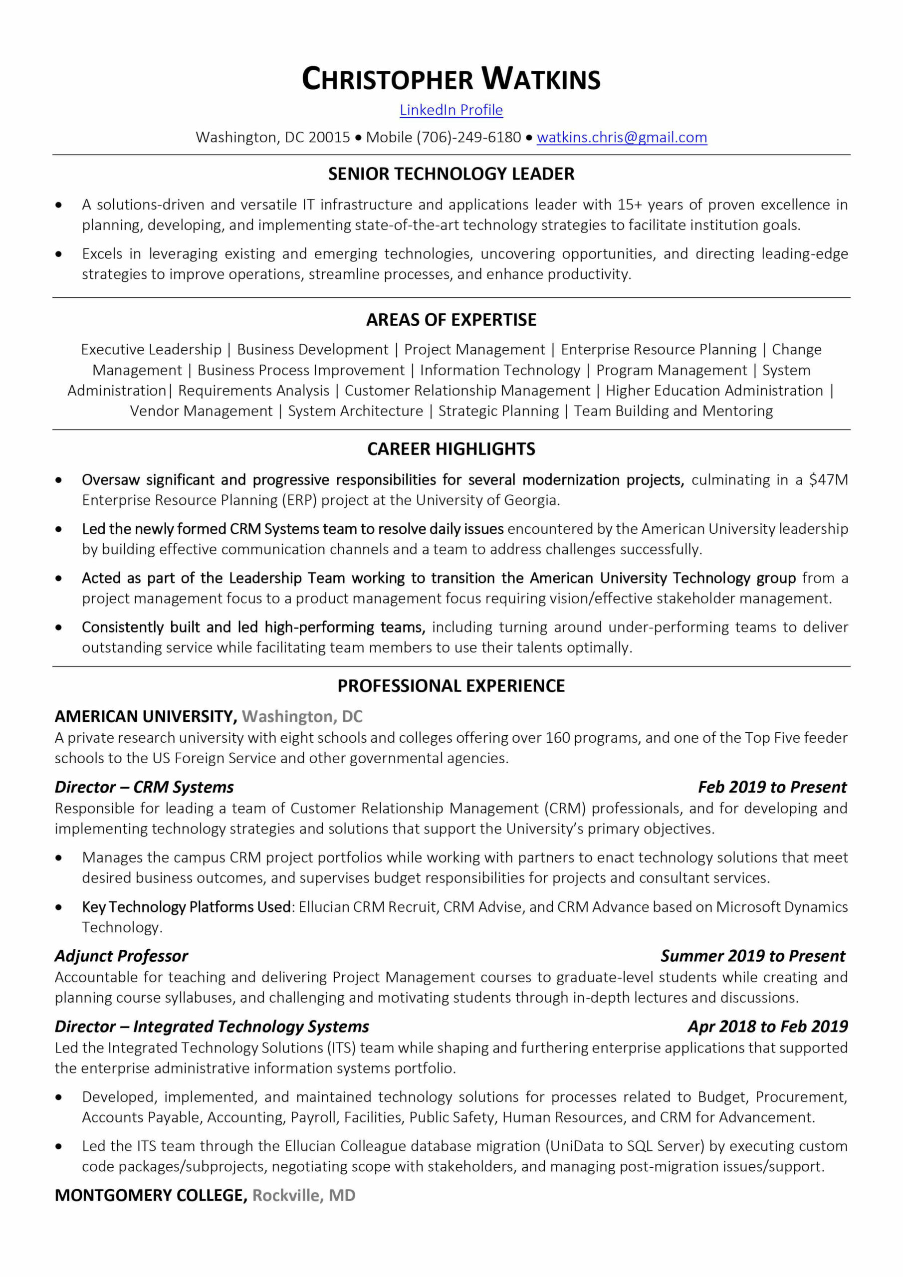 Senior Level Professional & Engineering Leader